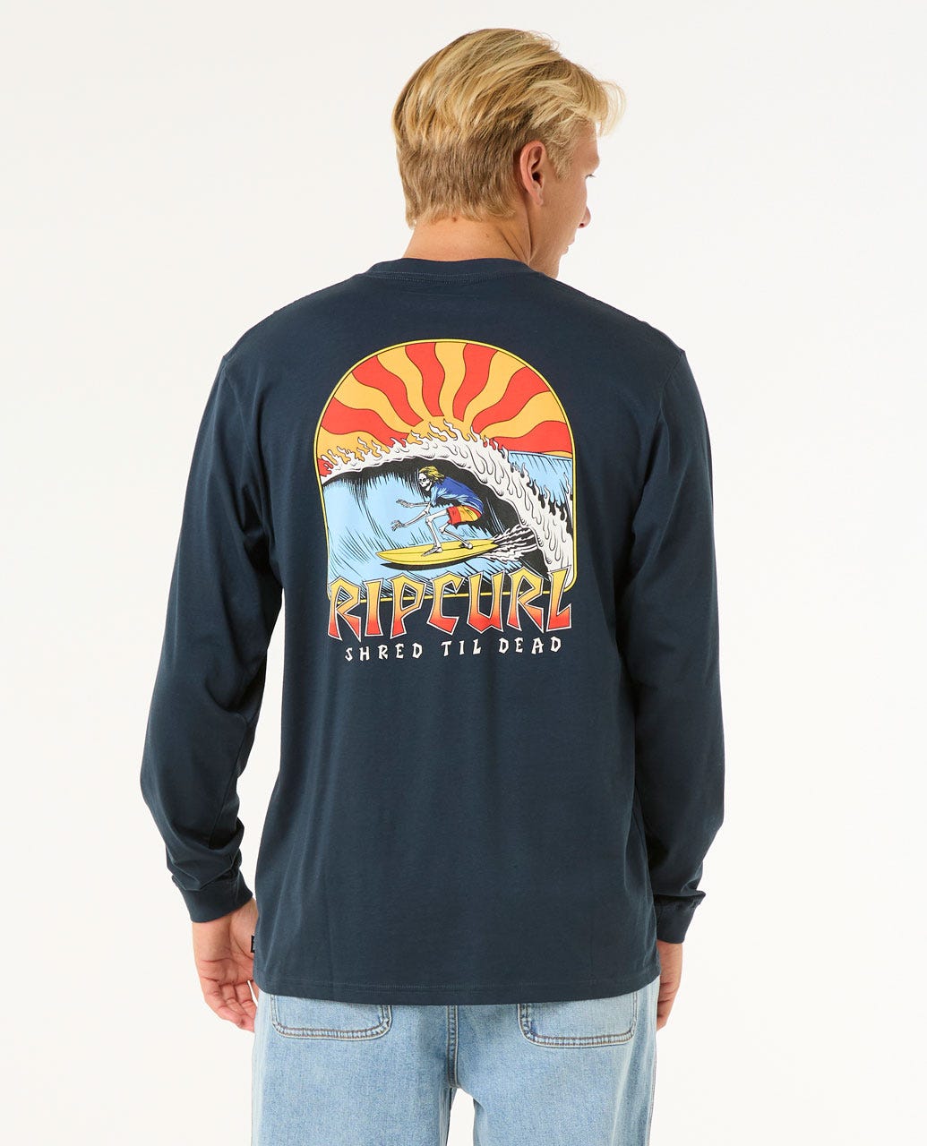Rip Curl Men Shred Til Long Sleeve Tee