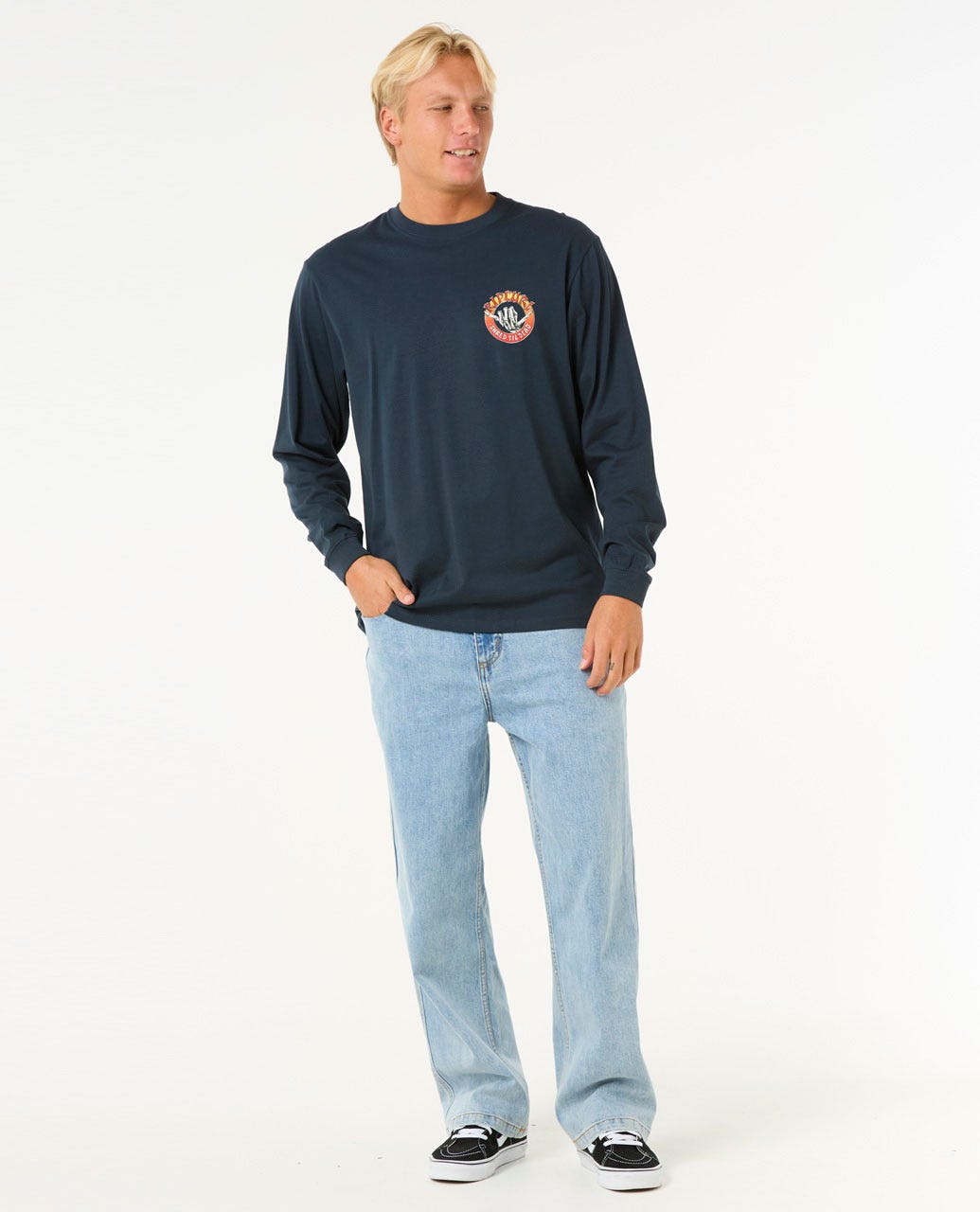 Rip Curl Men Shred Til Long Sleeve Tee
