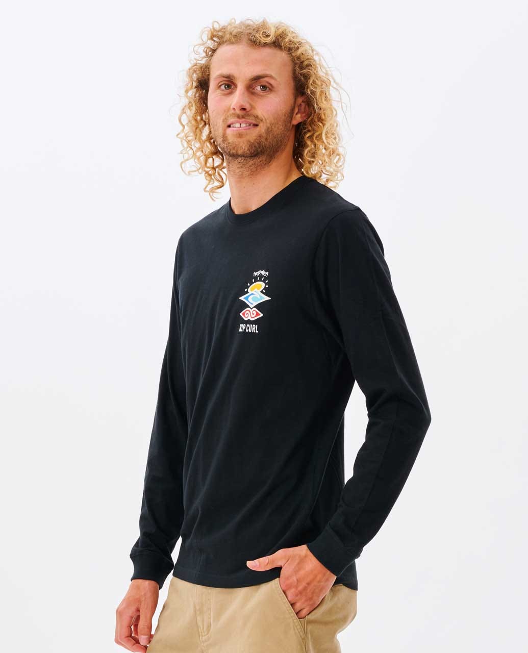 Rip Curl Men Search Icon Long Sleeve Standard Tee