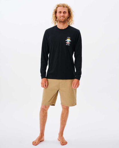 Rip Curl Men Search Icon Long Sleeve Standard Tee