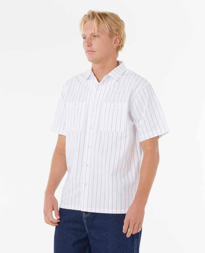 Rip Curl Men Medina Archive Rip Script Short Sleeve Shirt