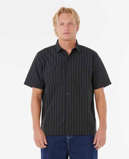 Rip Curl Men Medina Archive Rip Script Short Sleeve Shirt
