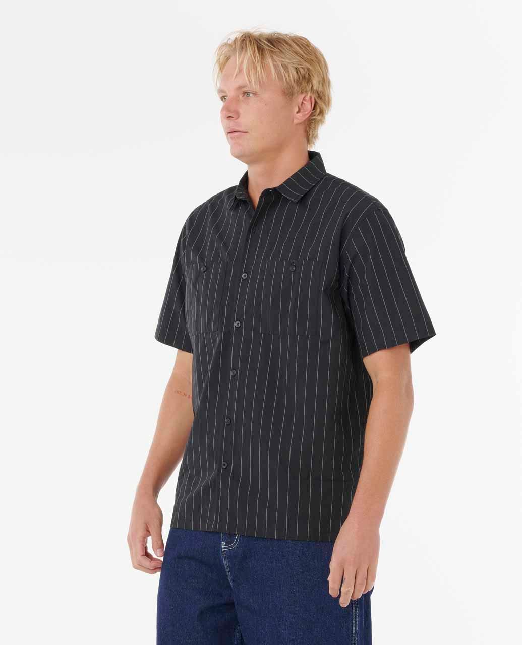 Rip Curl Men Medina Archive Rip Script Short Sleeve Shirt