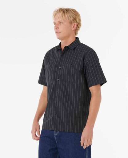 Rip Curl Men Medina Archive Rip Script Short Sleeve Shirt
