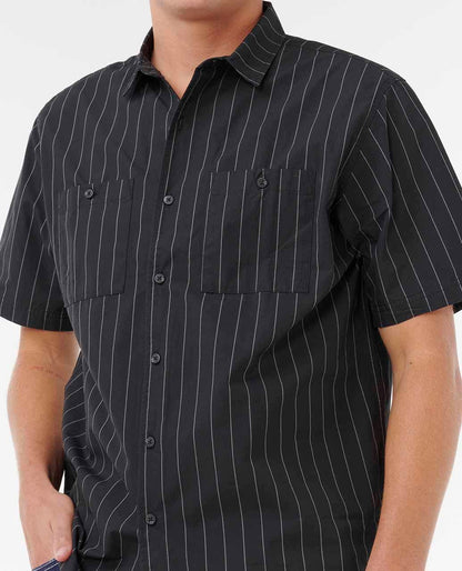 Rip Curl Men Medina Archive Rip Script Short Sleeve Shirt