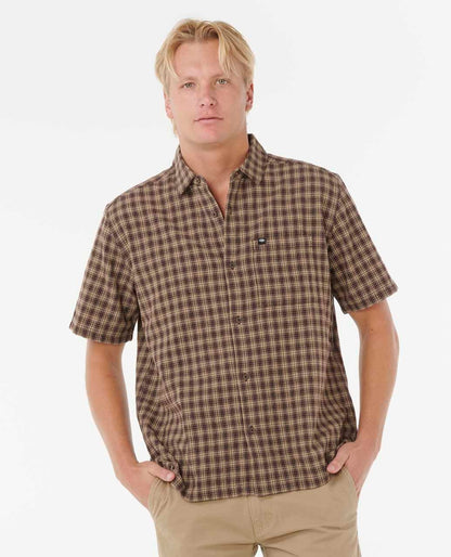 Rip Curl Men Classic Surf Check Short Sleeve Shirt