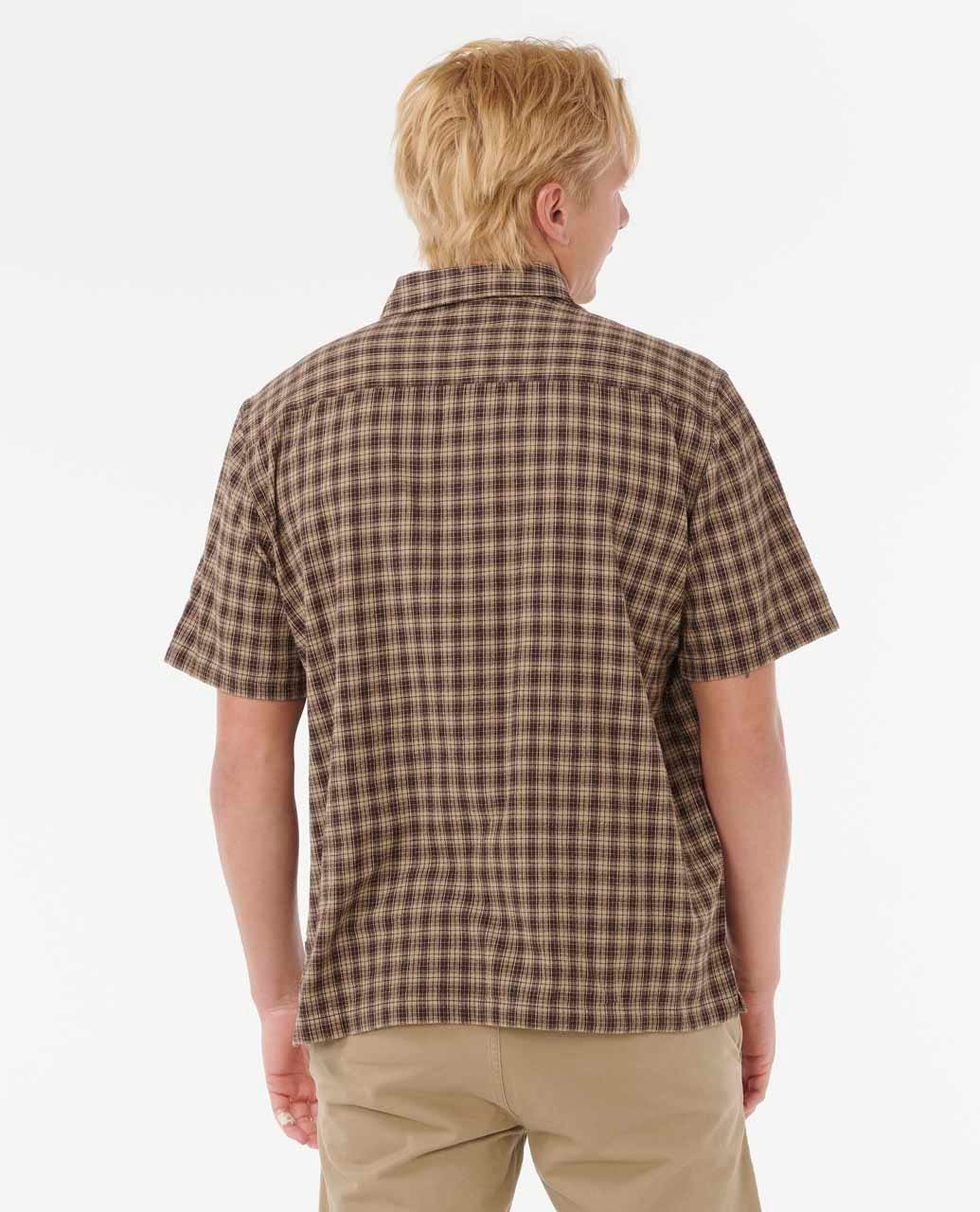 Rip Curl Men Classic Surf Check Short Sleeve Shirt