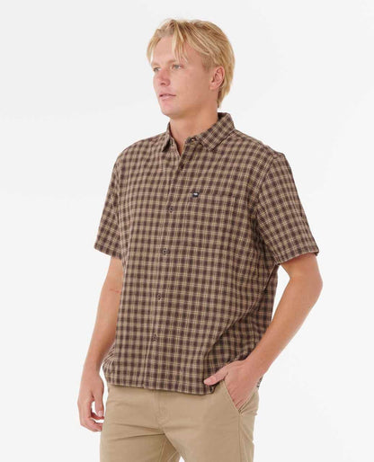 Rip Curl Men Classic Surf Check Short Sleeve Shirt