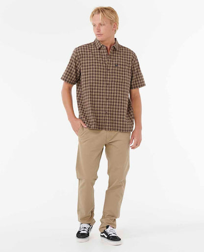 Rip Curl Men Classic Surf Check Short Sleeve Shirt
