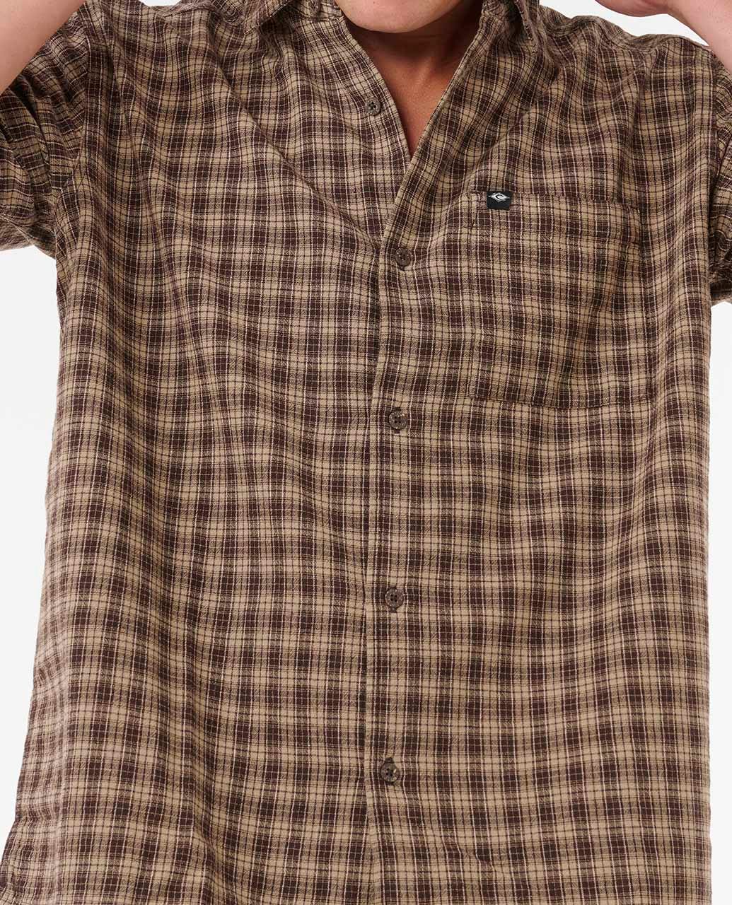 Rip Curl Men Classic Surf Check Short Sleeve Shirt