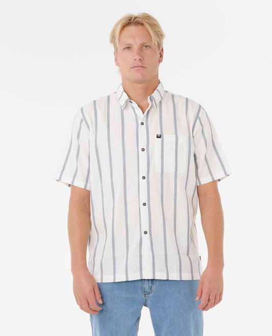 Rip Curl Men Classic Surf Stripe Short Sleeve Shirt