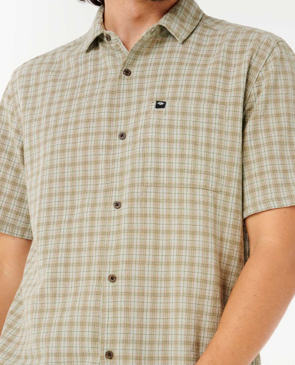 Rip Curl Men Classic Surf Check Short Sleeve Shirt