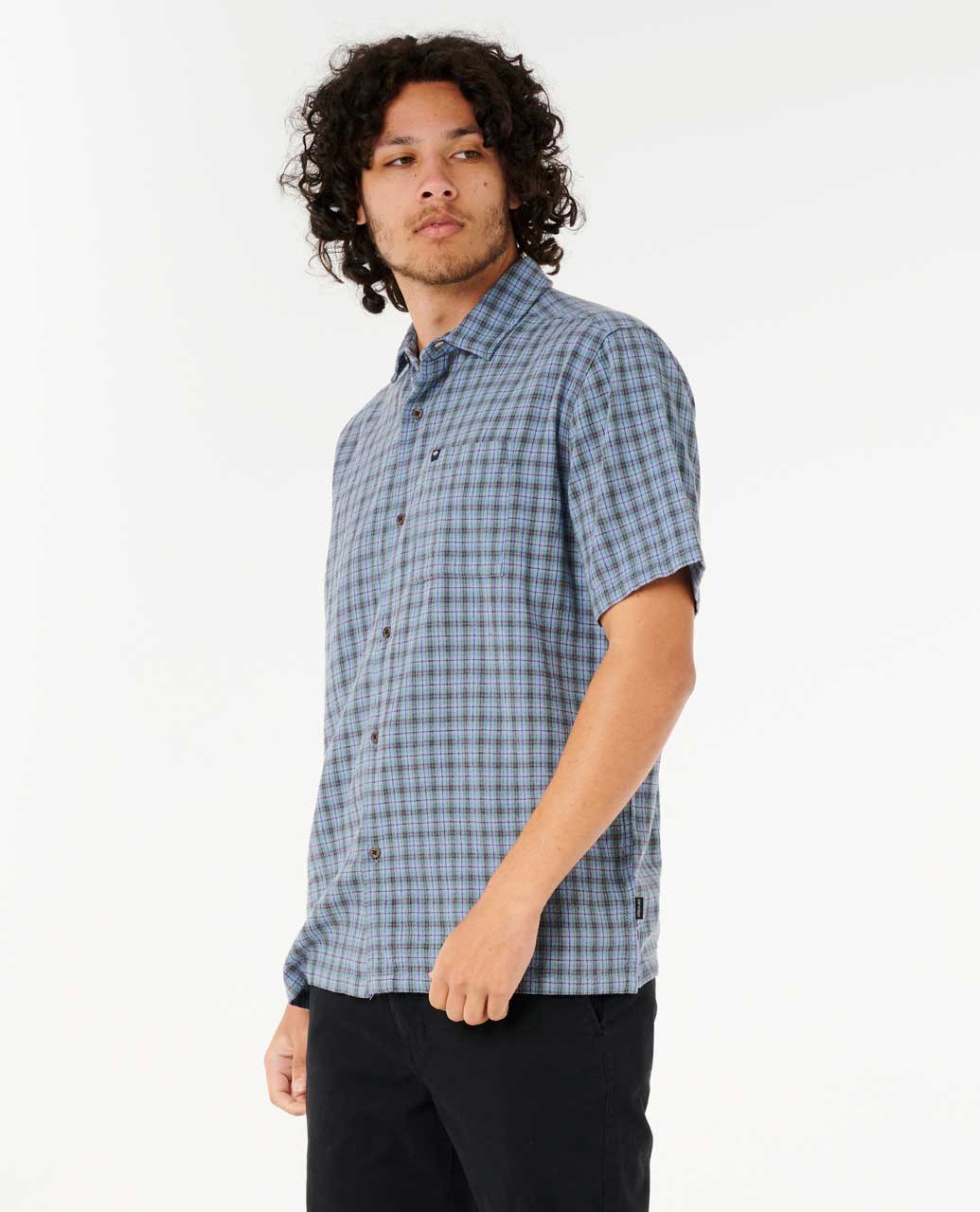 Rip Curl Men Classic Surf Check Short Sleeve Shirt