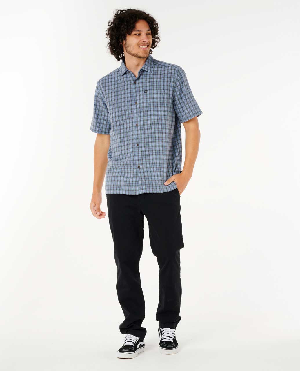 Rip Curl Men Classic Surf Check Short Sleeve Shirt