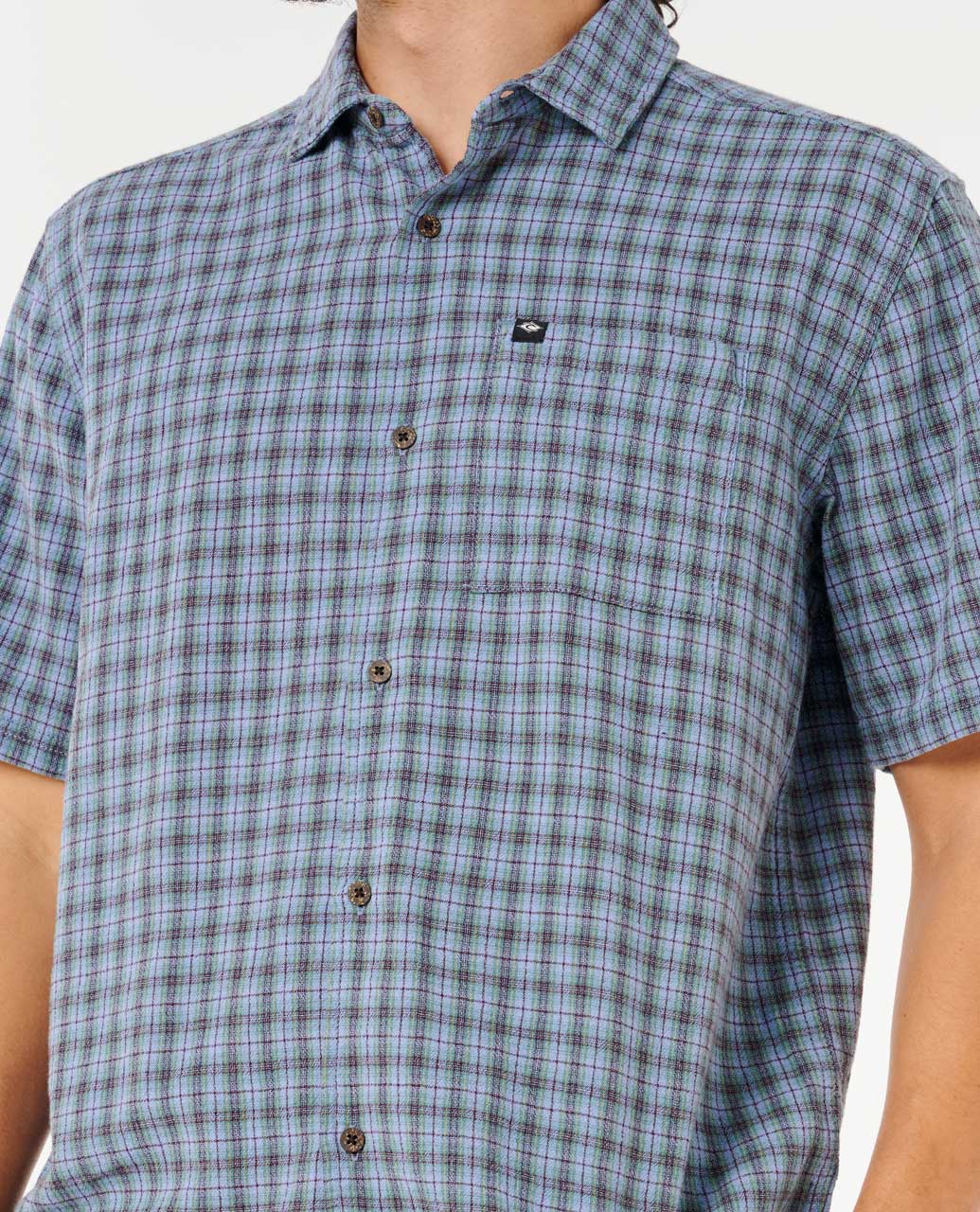 Rip Curl Men Classic Surf Check Short Sleeve Shirt