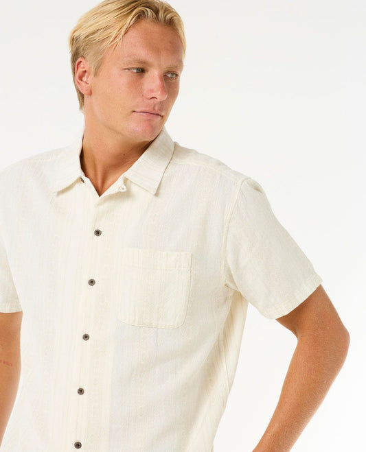 Rip Curl Men Raw Energy Stripe Short Sleeve Shirt