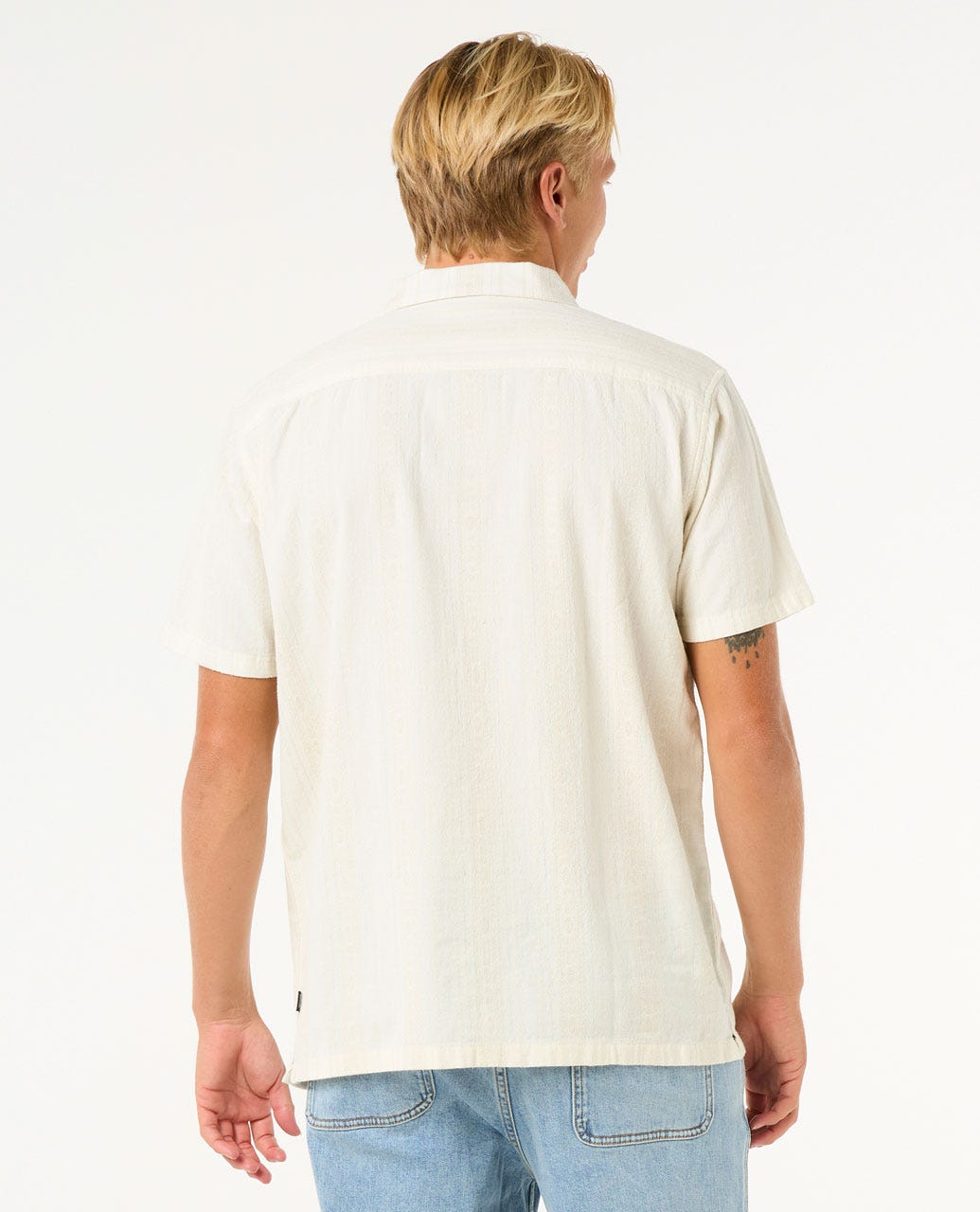 Rip Curl Men Raw Energy Stripe Short Sleeve Shirt