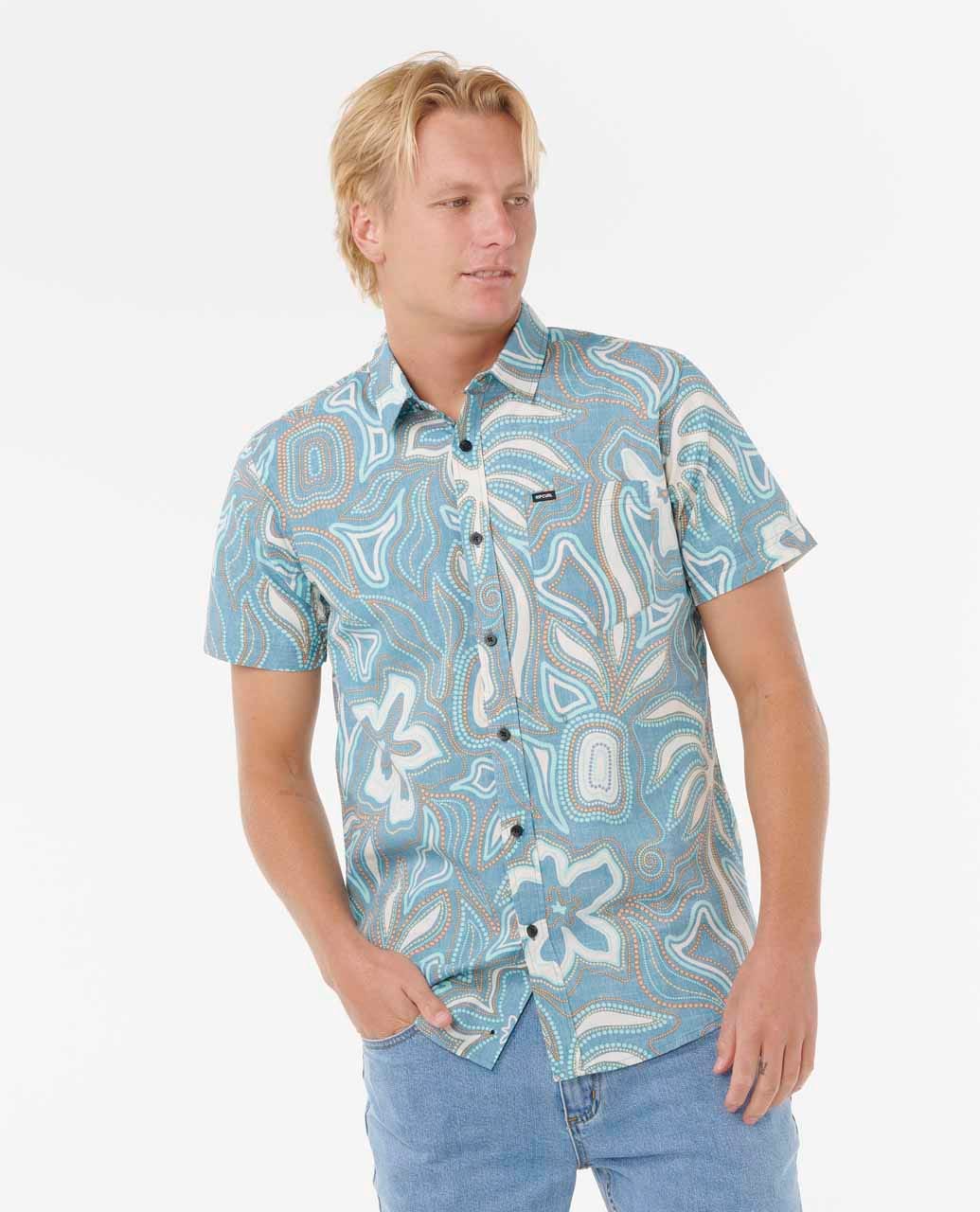 Rip Curl Men Barrel Killa Short Sleeve Shirt