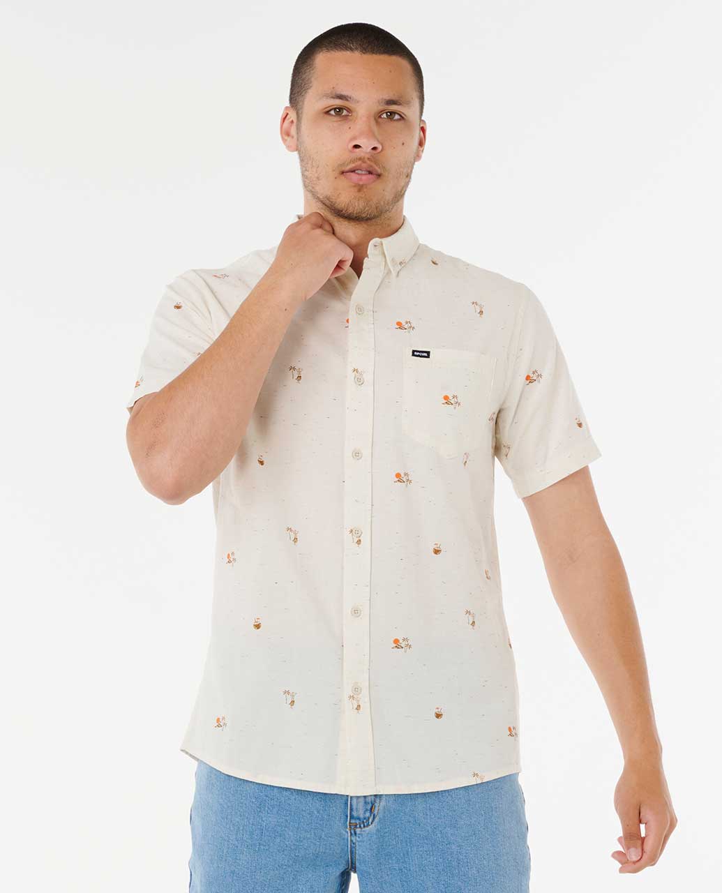 Rip Curl Men Skelly Breach Short Sleeve Shirt