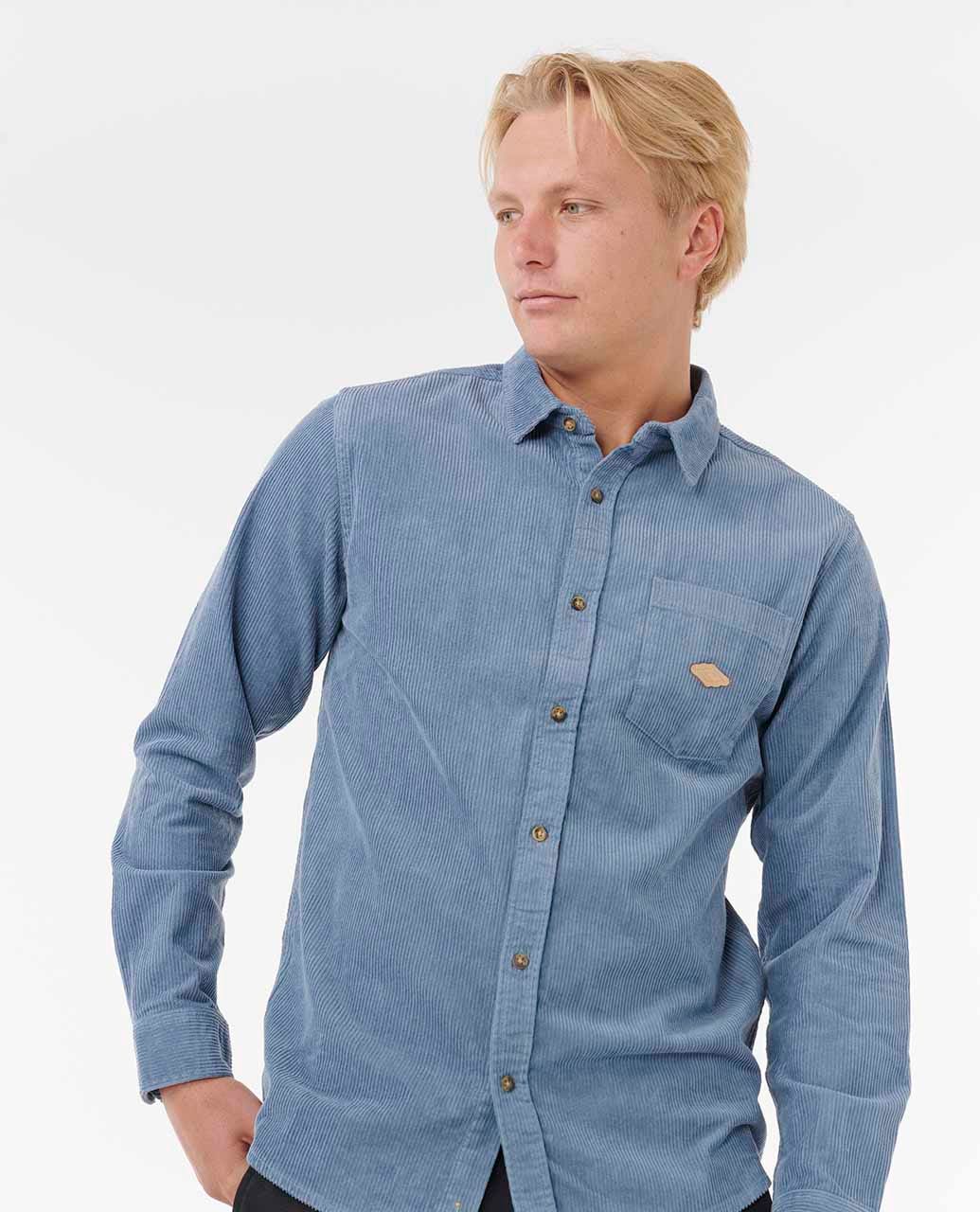 Rip Curl Men Classic Surf Cord Long Sleeve Shirt
