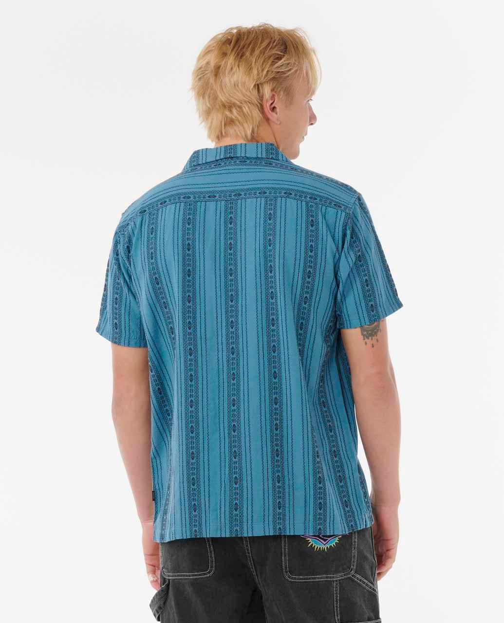 Rip Curl Men Raw Energy Stripe Short Sleeve Shirt