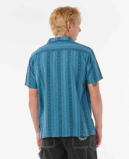 Rip Curl Men Raw Energy Stripe Short Sleeve Shirt