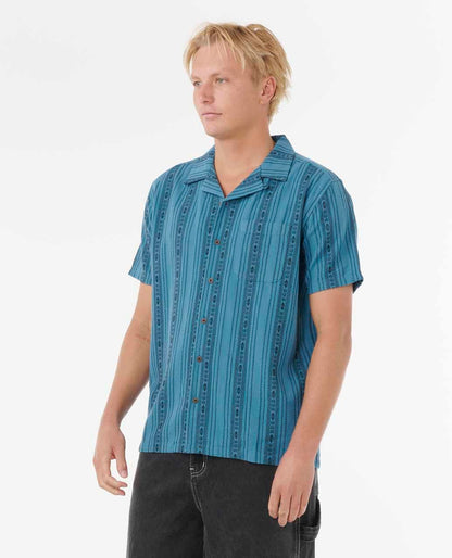 Rip Curl Men Raw Energy Stripe Short Sleeve Shirt