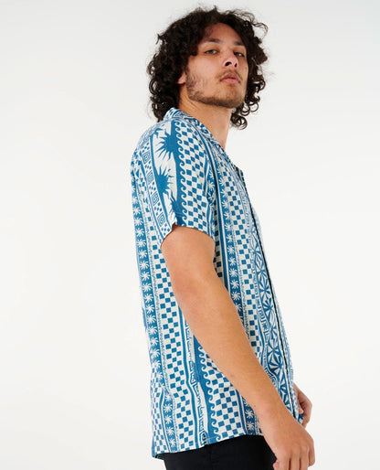 Rip Curl Men Fun Times Stripe Short Sleeve Shirt