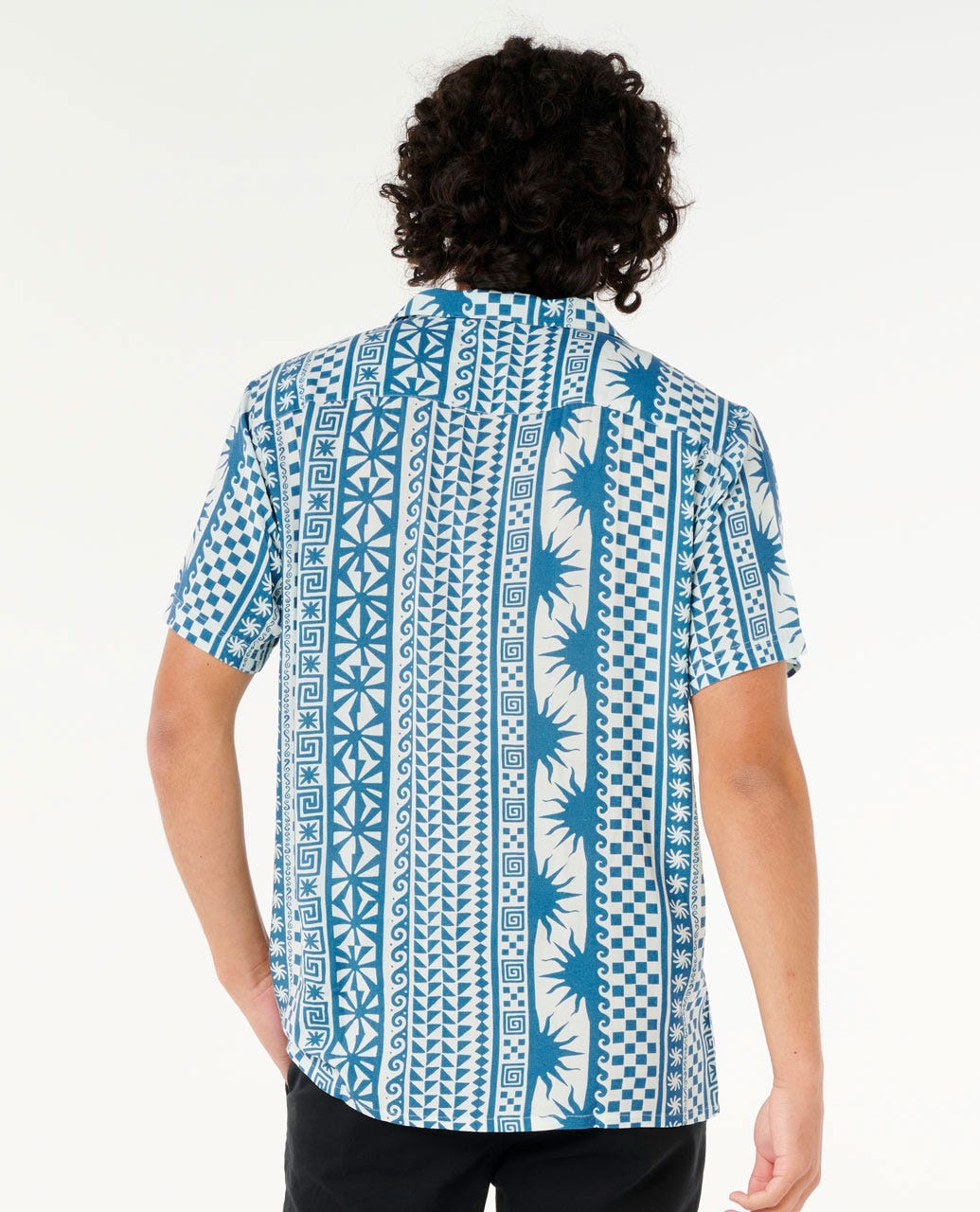 Rip Curl Men Fun Times Stripe Short Sleeve Shirt