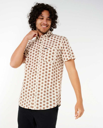 Rip Curl Men Fun Times Ditsy Short Sleeve Shirt
