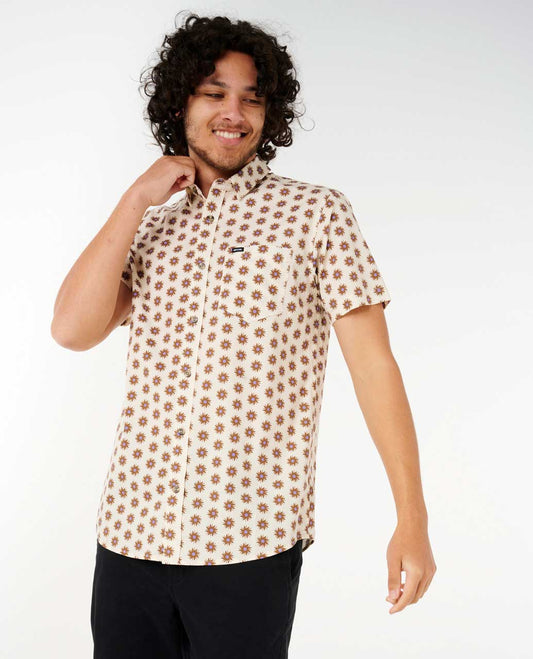 Rip Curl Men Fun Times Ditsy Short Sleeve Shirt