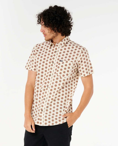 Rip Curl Men Fun Times Ditsy Short Sleeve Shirt