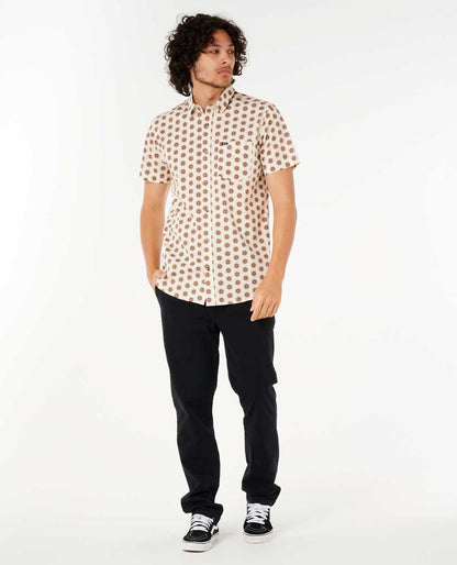 Rip Curl Men Fun Times Ditsy Short Sleeve Shirt