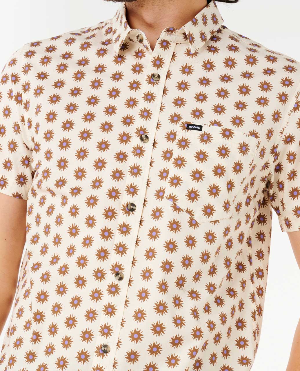Rip Curl Men Fun Times Ditsy Short Sleeve Shirt