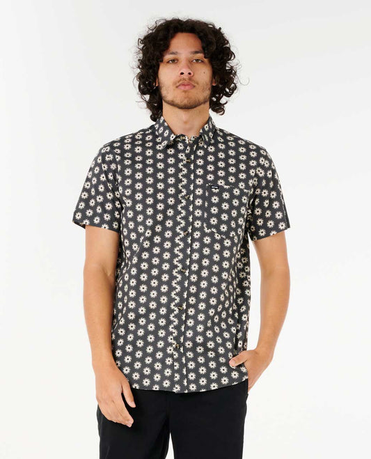 Rip Curl Men Fun Times Ditsy Short Sleeve Shirt