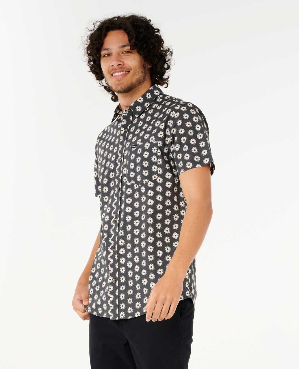 Rip Curl Men Fun Times Ditsy Short Sleeve Shirt
