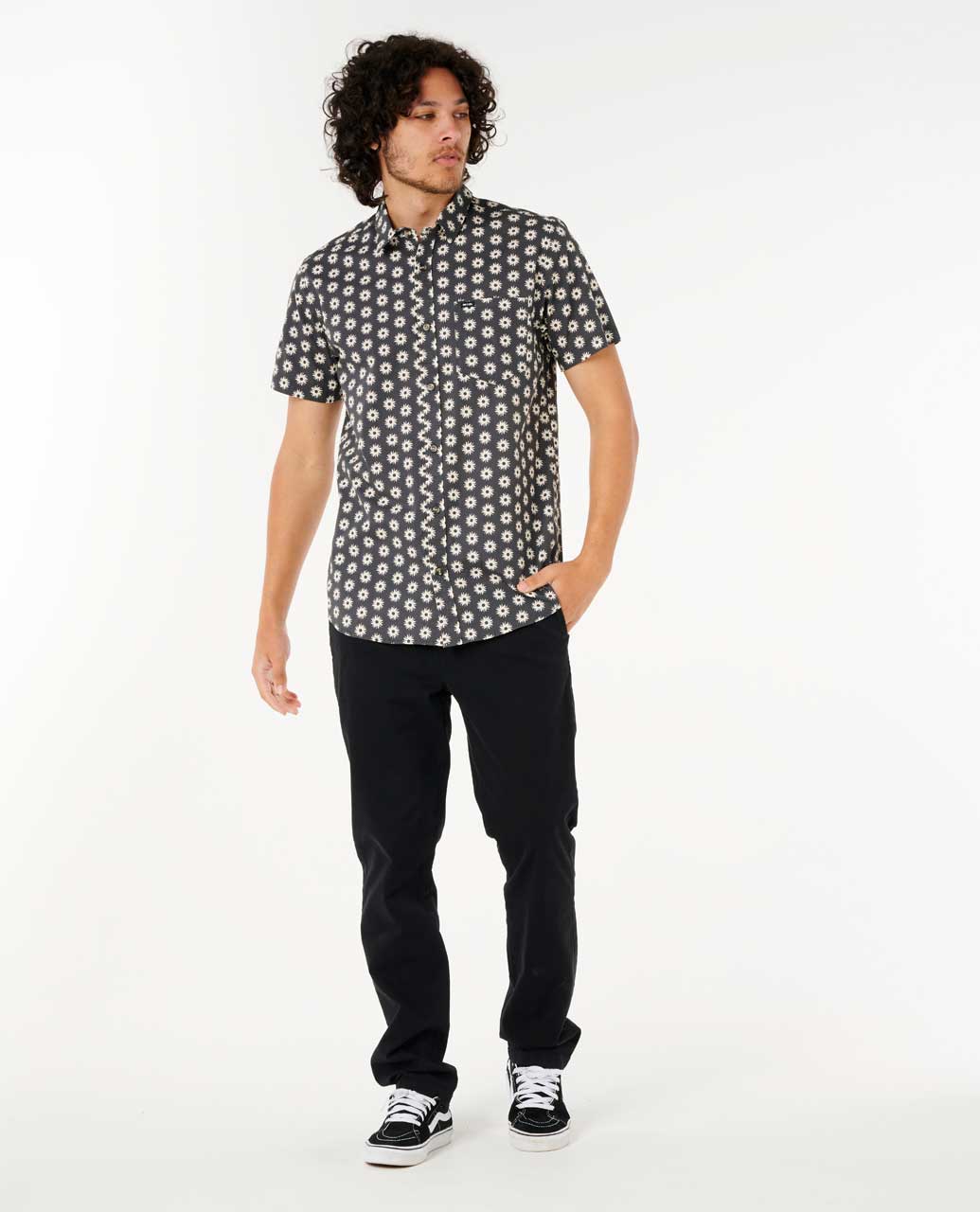 Rip Curl Men Fun Times Ditsy Short Sleeve Shirt