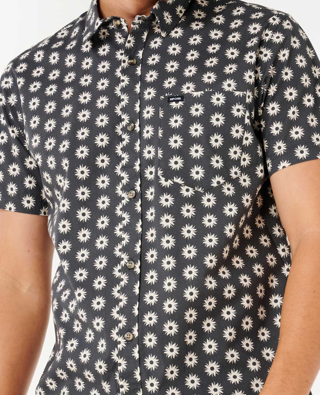 Rip Curl Men Fun Times Ditsy Short Sleeve Shirt