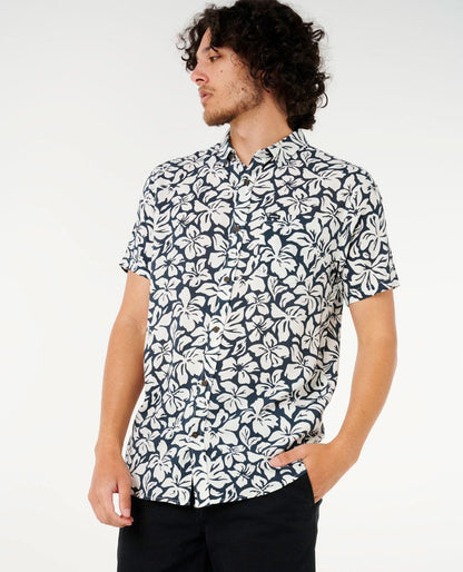 Rip Curl Men Fun Times Floral Short Sleeve Shirt