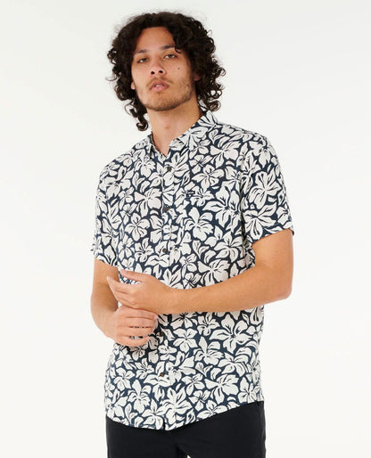 Rip Curl Men Fun Times Floral Short Sleeve Shirt