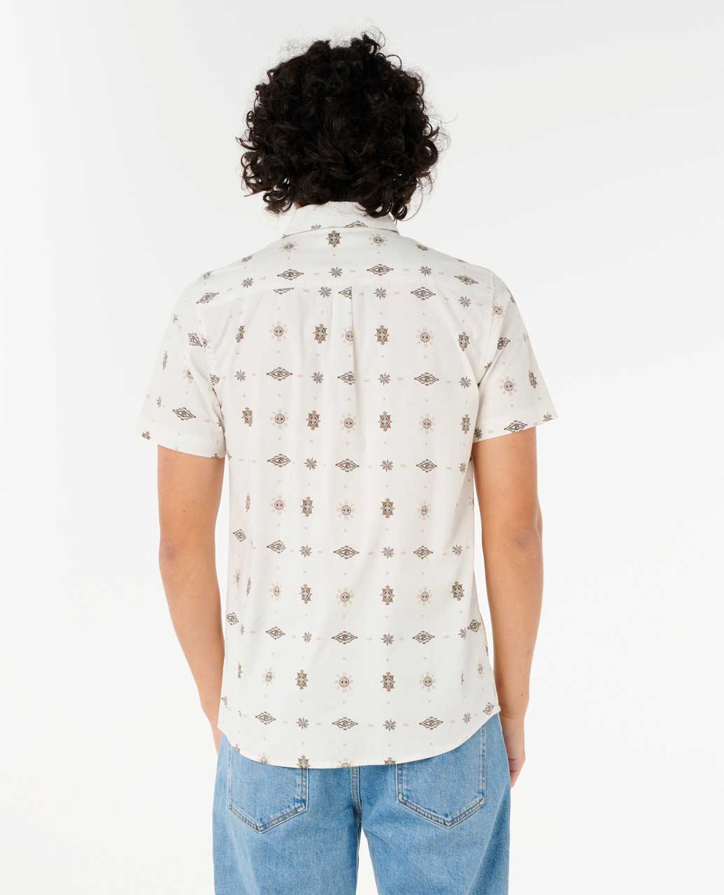 Rip Curl Men Diamond Micro Short Sleeve Shirt