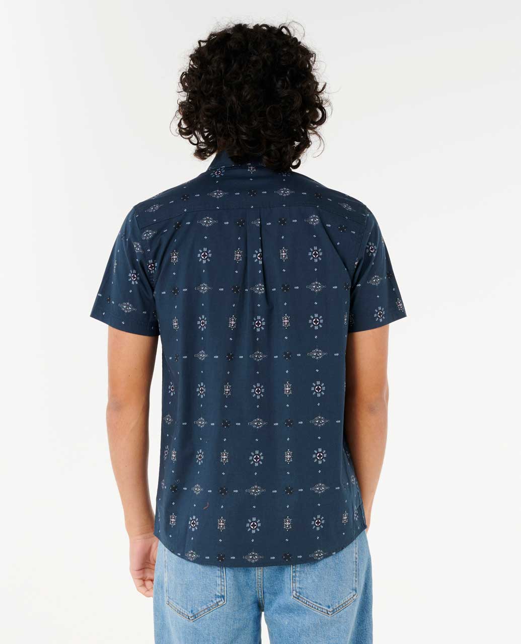 Rip Curl Men Diamond Micro Short Sleeve Shirt
