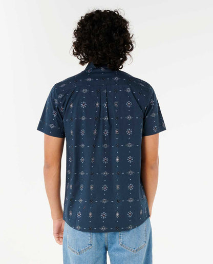 Rip Curl Men Diamond Micro Short Sleeve Shirt