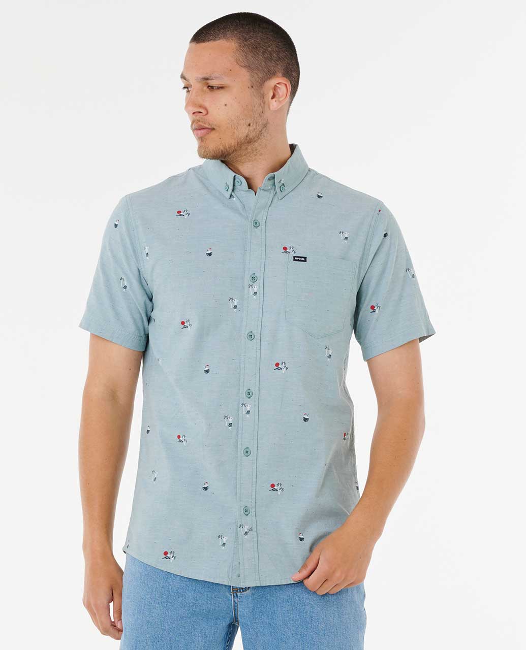Rip Curl Men Skelly Breach Short Sleeve Shirt
