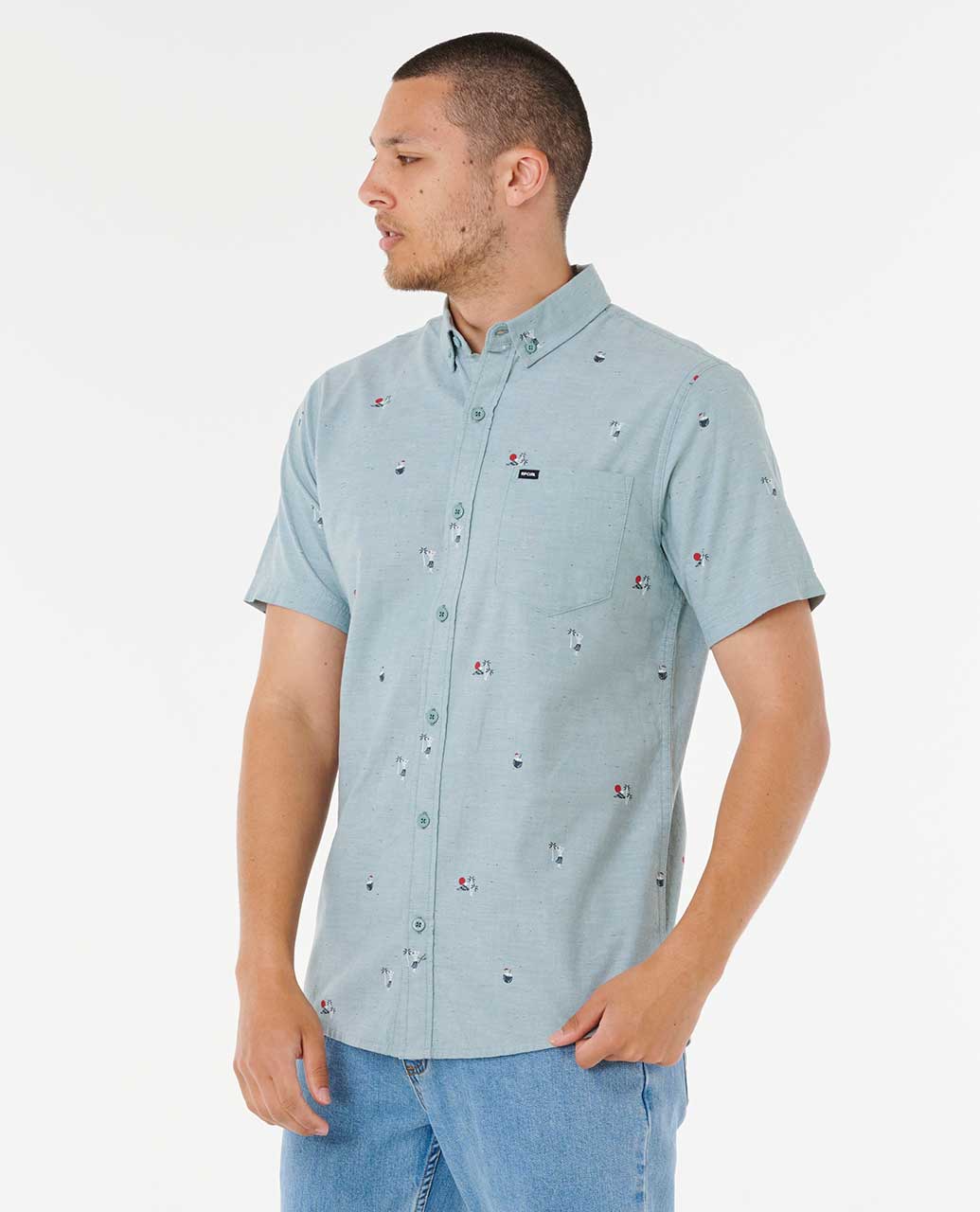 Rip Curl Men Skelly Breach Short Sleeve Shirt