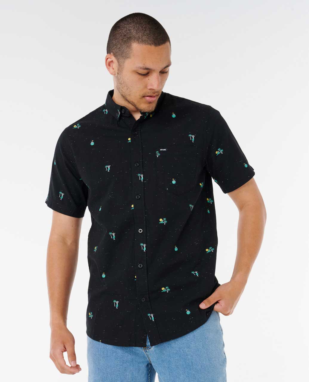 Rip Curl Men Skelly Breach Short Sleeve Shirt