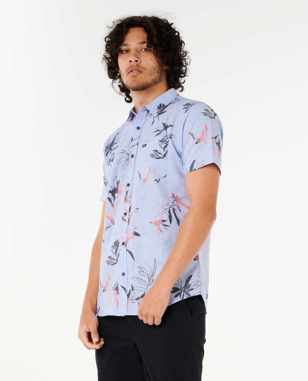 Rip Curl Men Heritage Floral Short Sleeve Shirt
