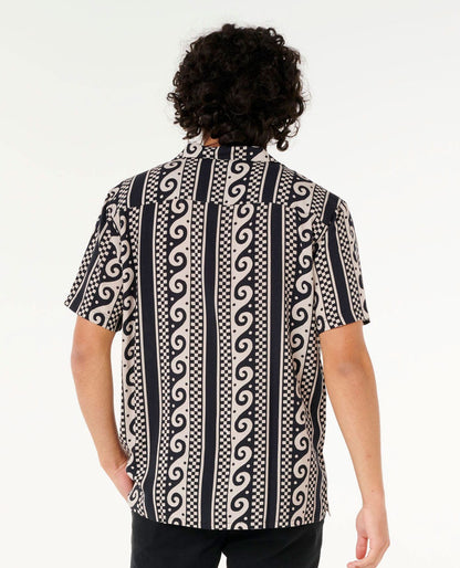 Rip Curl Men Fun Times Stripe Short Sleeve Shirt