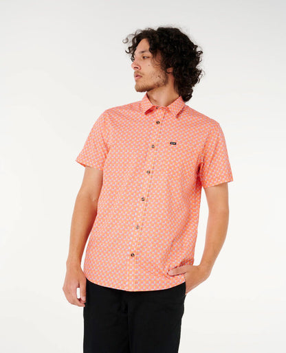 Rip Curl Men Fun Times Ditsy Short Sleeve Shirt
