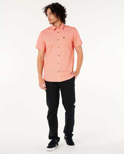 Rip Curl Men Fun Times Ditsy Short Sleeve Shirt